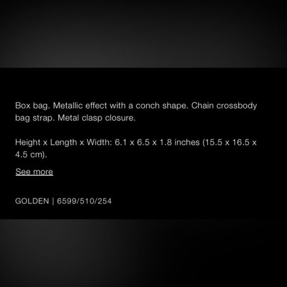 Nwt ZARA METALLIC SHELL CLUTCH - Picture 16 of 16